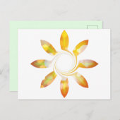 Zonnebloem Briefkaart (Voorkant / Achterkant)