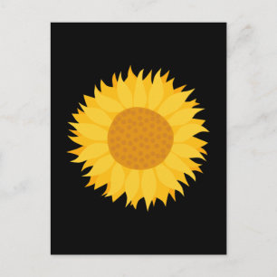 Zonnebloem. Briefkaart