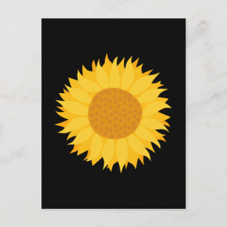 Zonnebloem. Briefkaart