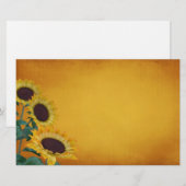 Zonnebloem Briefpapier (Voorkant / Achterkant)