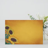 Zonnebloem Briefpapier (Staand voorkant)