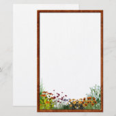 Zonnebloem Briefpapier (Voorkant / Achterkant)