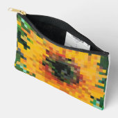 Zonnebloem Bright Floral Pixel Art Etui (Open)