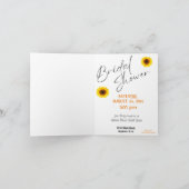 ZONNEBLOEM BRUIDSDIEPSEA FOLDED UITNODIGING (Binnen)