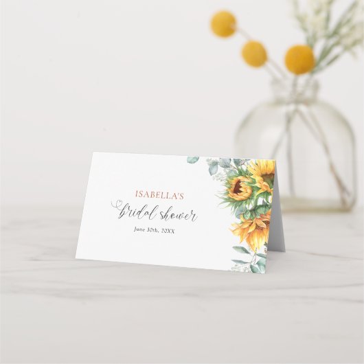 Zonnebloem Bruidsdouche (Achterkant)