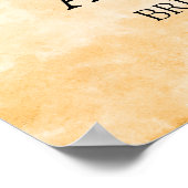 Zonnebloem Bruidsmeisjes Bruiloft Welcome Poster (Hoek)