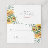 Zonnebloem Bruidsmeisjesfeest (Buitenkant ongevouwen)