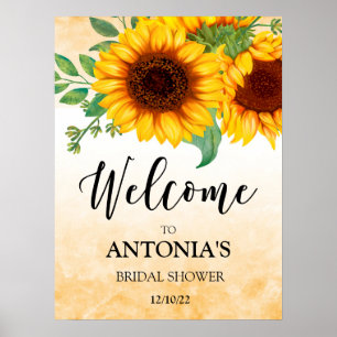 Zonnebloem Bruidsontbijt Welkom Poster