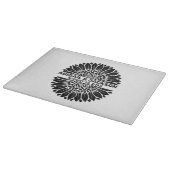 Zonnebloem Bruiloft Aangepaste Naam & Datum Snijplank (Hoek)