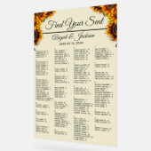 Zonnebloem Bruiloft Bos Groene Zitkaart Acryl Bord (Hoek)