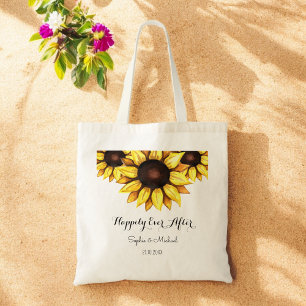 Zonnebloem Bruiloft Gelukkig Tot In De Eeuwigheid Tote Bag