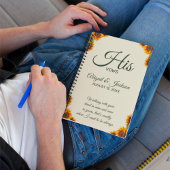 Zonnebloem bruiloft zijn geloften Notitieboek