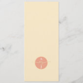 Zonnebloem Bruiloftsmenu Menu (Achterkant)