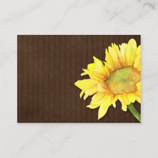 Zonnebloem Bruin Weddenschap Informatiekaartje (Achterkant)