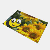 Zonnebloem Bumblebee Deurmat (Schuin)