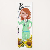 Zonnebloem Bumblebee Zurse Yoga Mat (Voorkant)