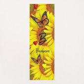 Zonnebloem Bumblebeenboter Yoga Mat (Voorkant)