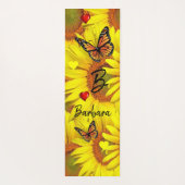 Zonnebloem Bumblebeenboter Yoga Mat (Achterkant)