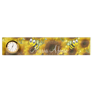 Zonnebloem Bumblebeitdesk Naambordje