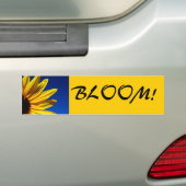 Zonnebloem Bumpersticker (Op auto)
