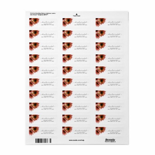 Zonnebloem Burgundy Country Waterverf Weddenschap Etiket (Full Sheet)