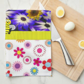 Zonnebloem Butterfly Bumblebee Kitchen Towel Theedoek (Quarter Fold)
