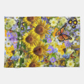 Zonnebloem Butterfly Kitchen Towel Theedoek (Horizontaal)