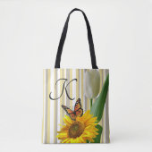 Zonnebloem Butterfly Tulip Tas (Voorkant)