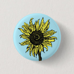 Zonnebloem - Button