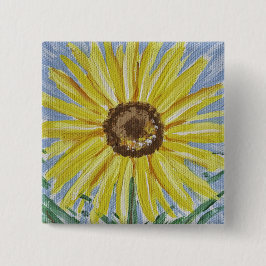 Zonnebloem Button