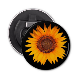 Zonnebloem Button Flesopener