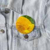 Zonnebloem Buttonnen personaliseren aangepaste zon Ronde Button 7,6 Cm (In situ)