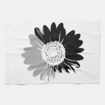 Zonnebloem BW keukenhanddoek