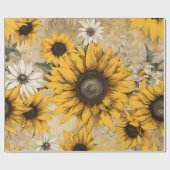 Zonnebloem Cadeaupapier (Vlak)
