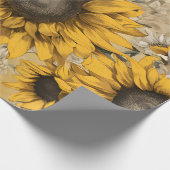 Zonnebloem Cadeaupapier (Hoek)