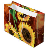 Zonnebloem Cadeautas (Voorkant Gekanteld)