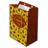 Zonnebloem Cadeautas (Achterkant Gekanteld)