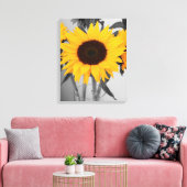 Zonnebloem Canvas Afdruk (Insitu (Woonkamer))