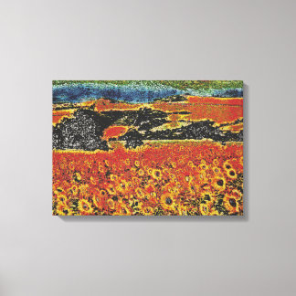 zonnebloem canvas afdruk