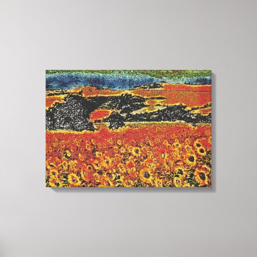 zonnebloem canvas afdruk (Voorkant)