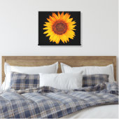 Zonnebloem Canvas Afdruk (Insitu (Slaapkamer))