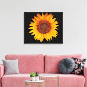 Zonnebloem Canvas Afdruk (Insitu (Woonkamer))