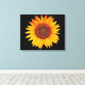 Zonnebloem Canvas Afdruk (Insitu (Houten vloer))