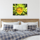 Zonnebloem Canvas Afdruk (Insitu (Slaapkamer))