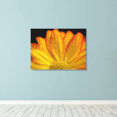 Zonnebloem Canvas Afdruk (Insitu (Houten vloer))