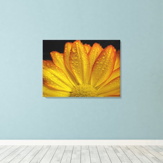 Zonnebloem Canvas Afdruk (Insitu (Houten vloer))