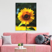 Zonnebloem Canvas Afdruk (Insitu (Woonkamer))