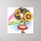 Zonnebloem Canvas Afdruk (Voorkant)