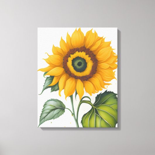 Zonnebloem Canvas Afdruk (Voorkant)