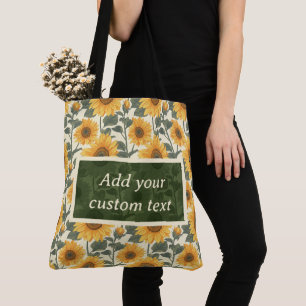 zonnebloem Canvas tas